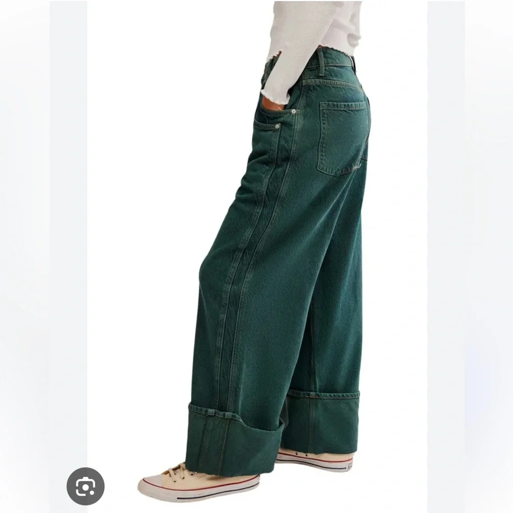 Free People We The Free Final Countdown Cuffed Low-Rise Jeans